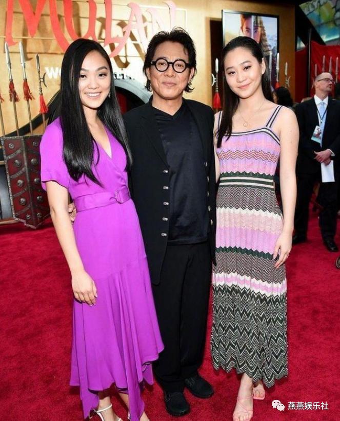 Jet Li and Nina Li Chi's two daughters