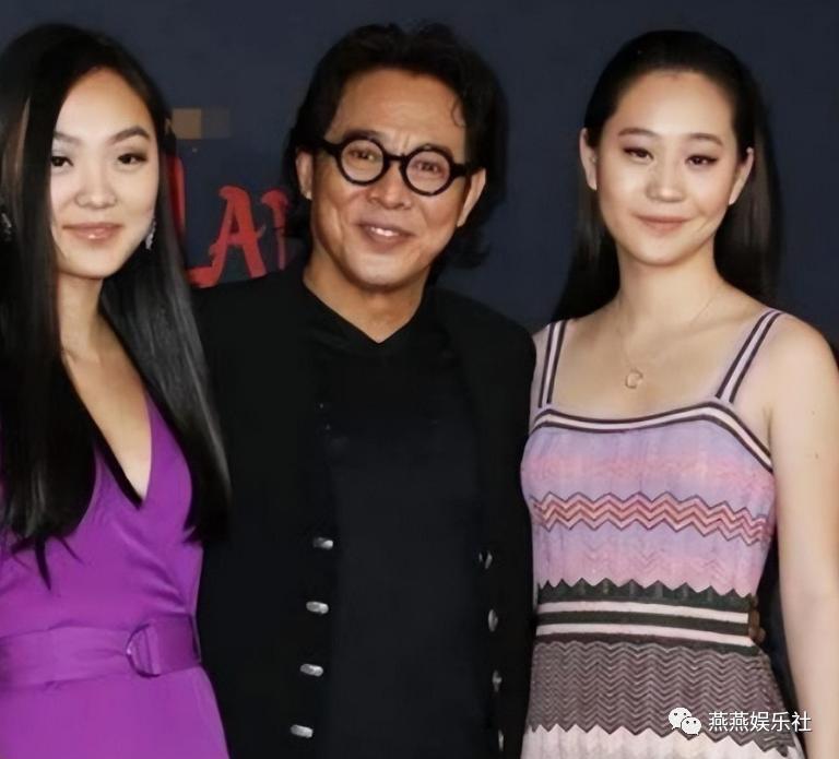 Jet Li and Nina Li Chi's two daughters